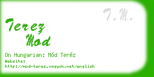 terez mod business card