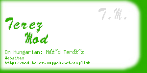 terez mod business card